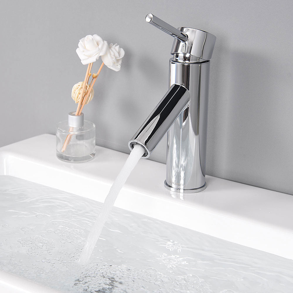 Aquaterior Bathroom Faucet Single Hole 1-Handle Cold Hot 7.5