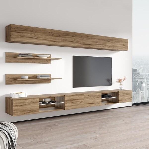 Fly I1 33TV Wall Mounted Floating Modern Entertainment Center