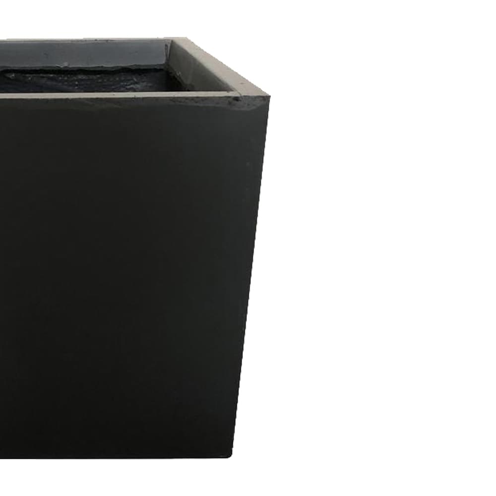 Durx litecrete Lightweight Concrete Modern Square Granite Planter Medium   11.8'x11.8'x11.8'