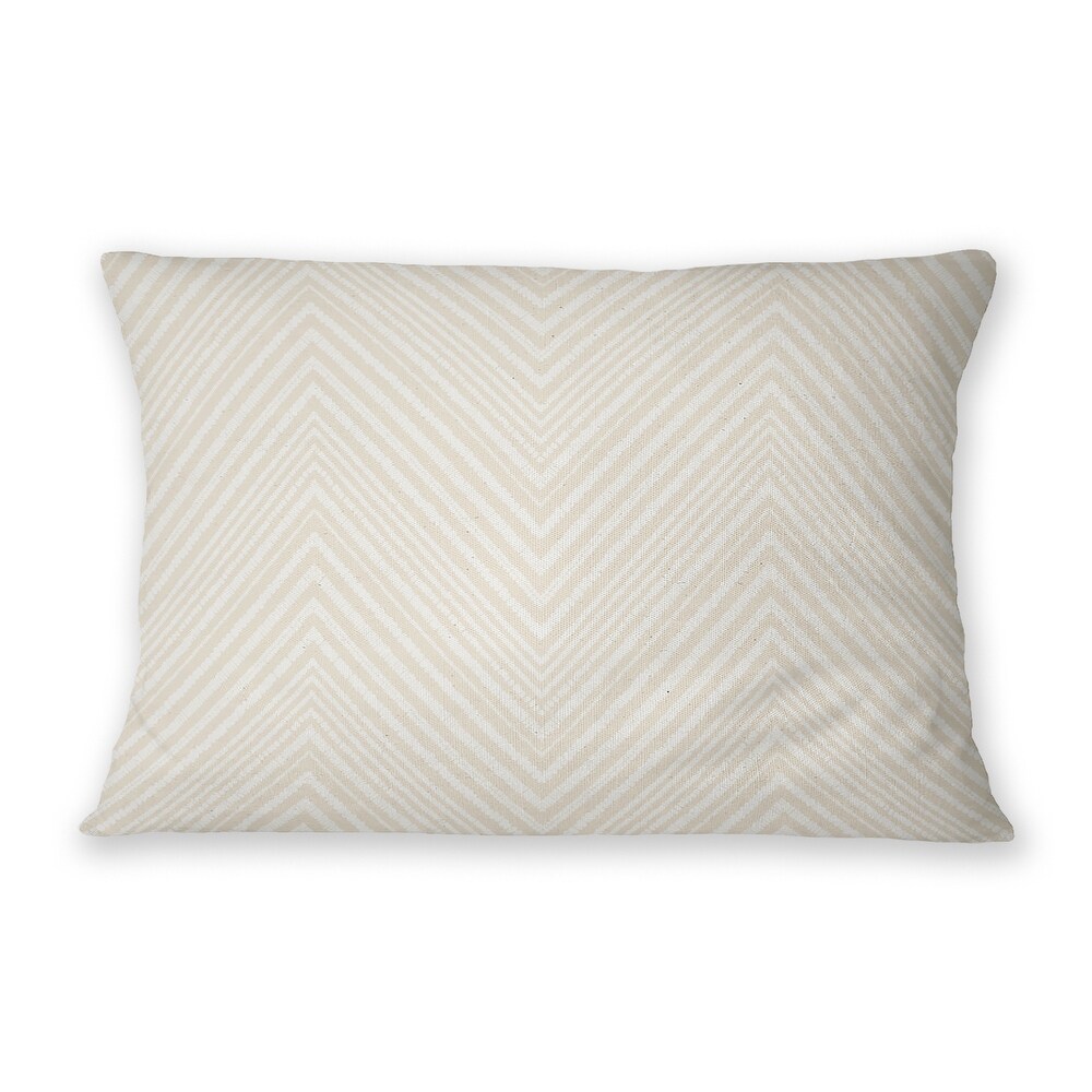 CHEVLAND IVORY IndoorOutdoor Lumbar Pillow By Kavka Designs