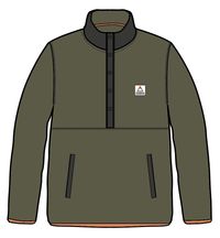 Adrift Recycled Polar Fleece - Khaki