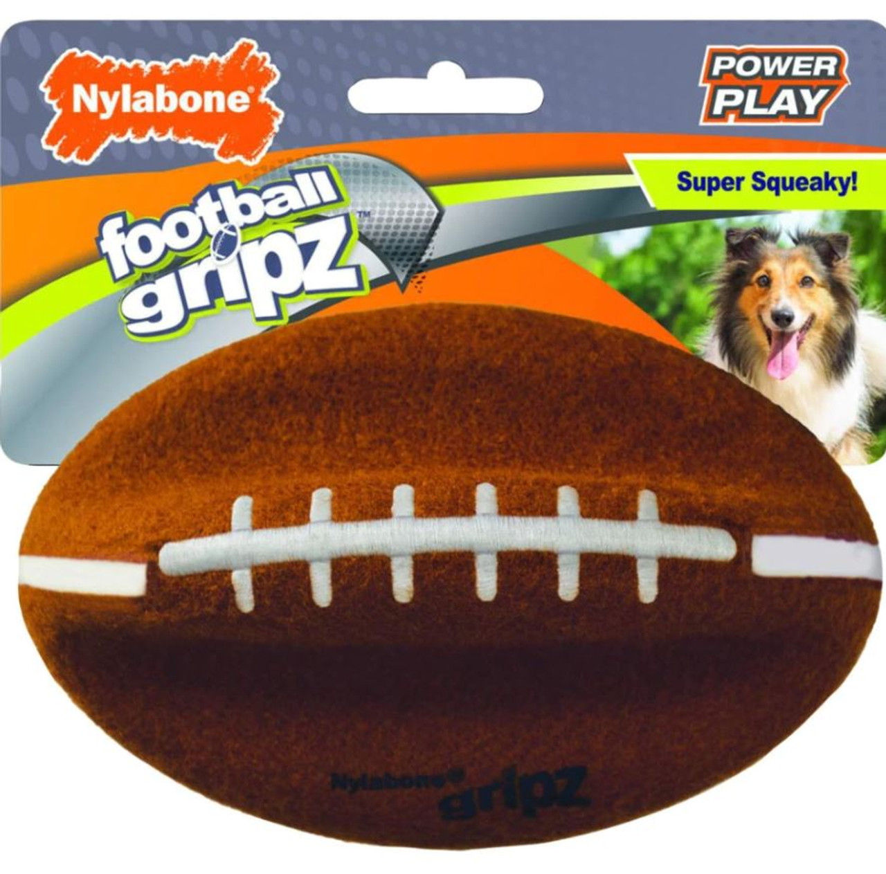 Nylabone Power Play Gripz Football Dog Toy