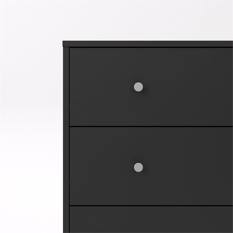 Tvilum Portland 3 Drawer Chest in Black   Transitional   Accent Chests And Cabinets   by Homesquare  Houzz