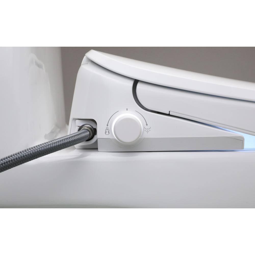 Alpha Bidet UX Pearl Electric Bidet Seat for Elongated Toilets in. White UX-EW