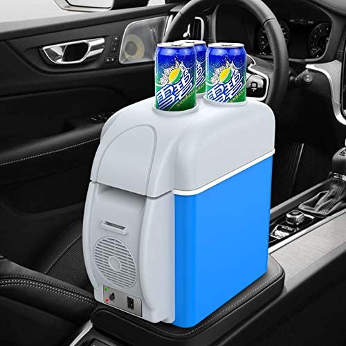 TFCFL 12V 7.5L Portable Mini Car Refrigerator for Vehicle RV Boat Trucker Camping, Fishing(Blue)