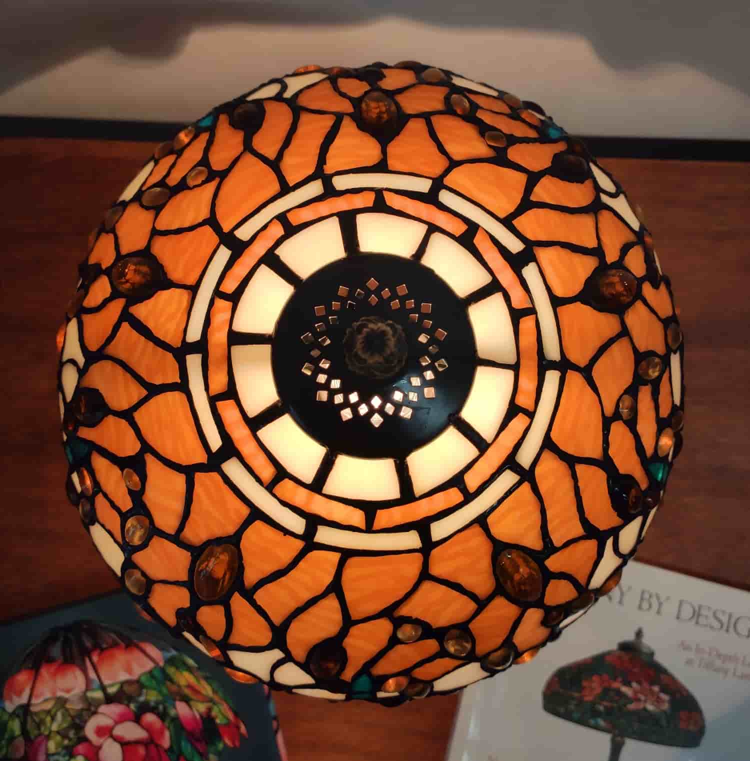  Lampshade with Golden Dragonflies, 25cm