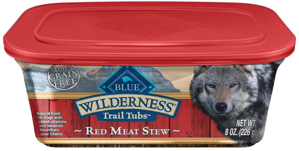 Blue Buffalo Wilderness Trail Tubs Grain Free Red Meat Stew Dog Food T