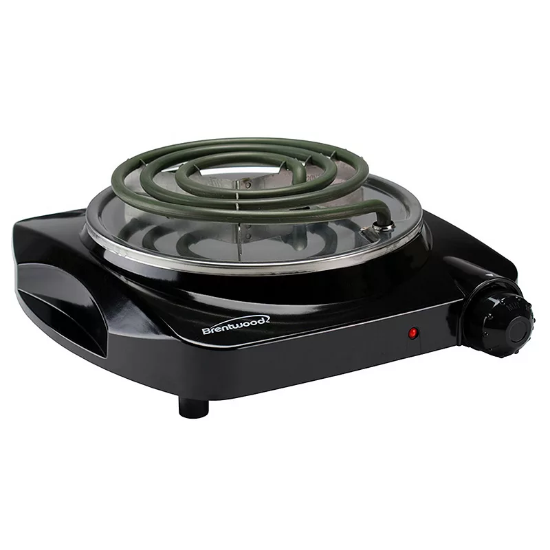 Brentwood Electric 1000 W Single Burner - Black