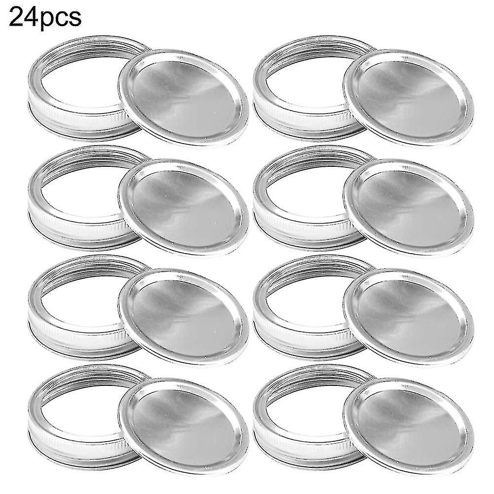 Mason Jar Lids，20pcs 70/86mm Regular Mouth Leakproof Canning Lids Split-type Lids Secure Storage Jar