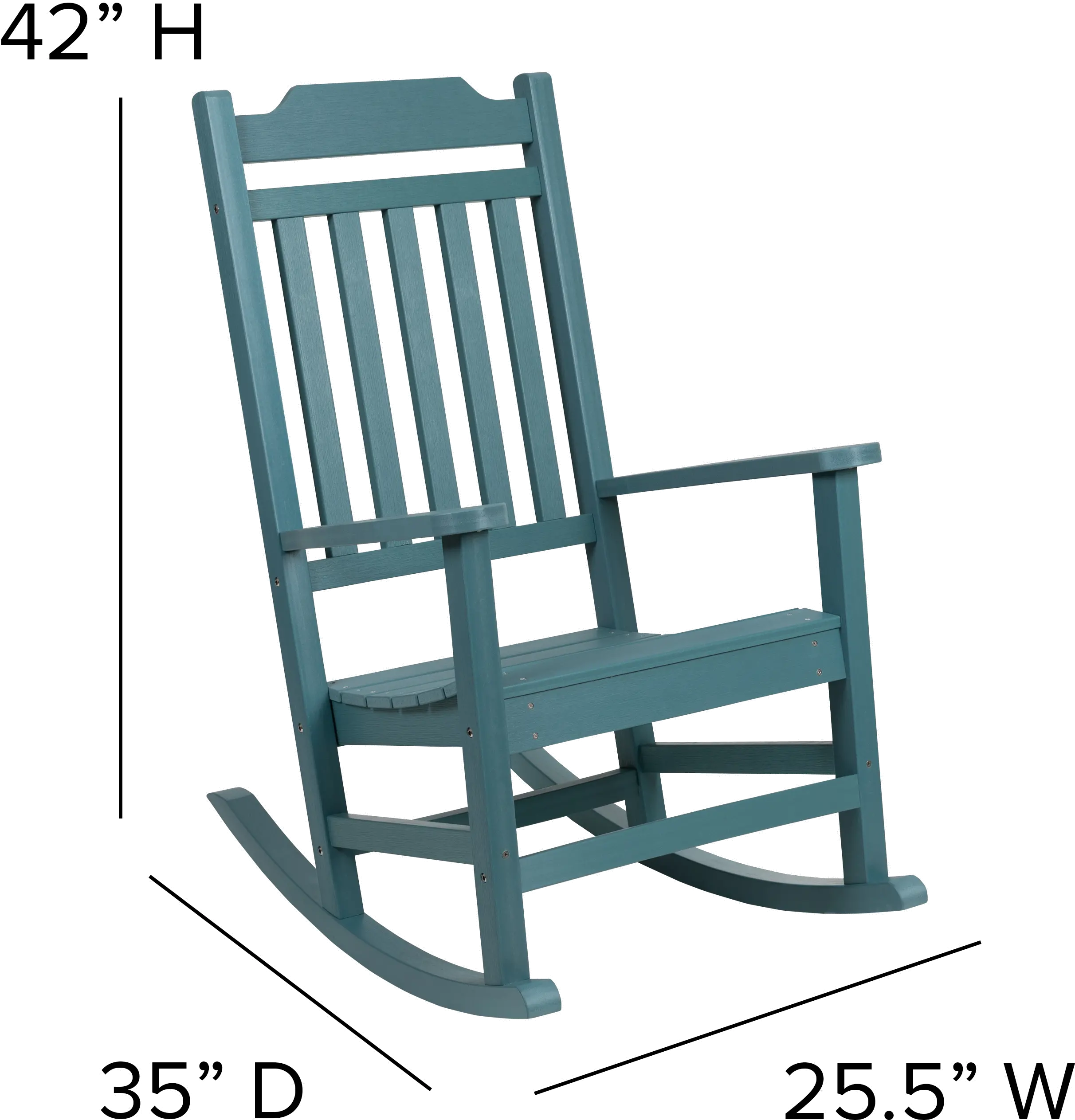 All-Weather Rocking Chair - Teal