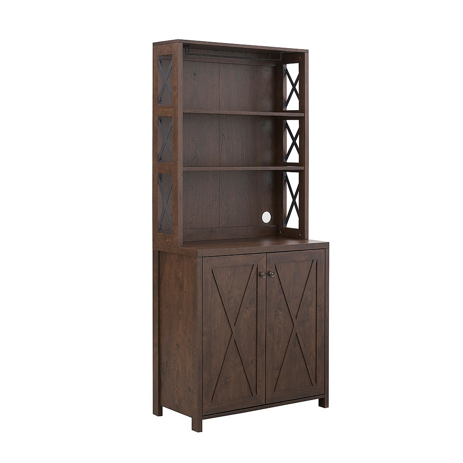 Gramercy Way Elegant Mahogany Bar Cabinet | kitchen Cabinet with Microwave Stand