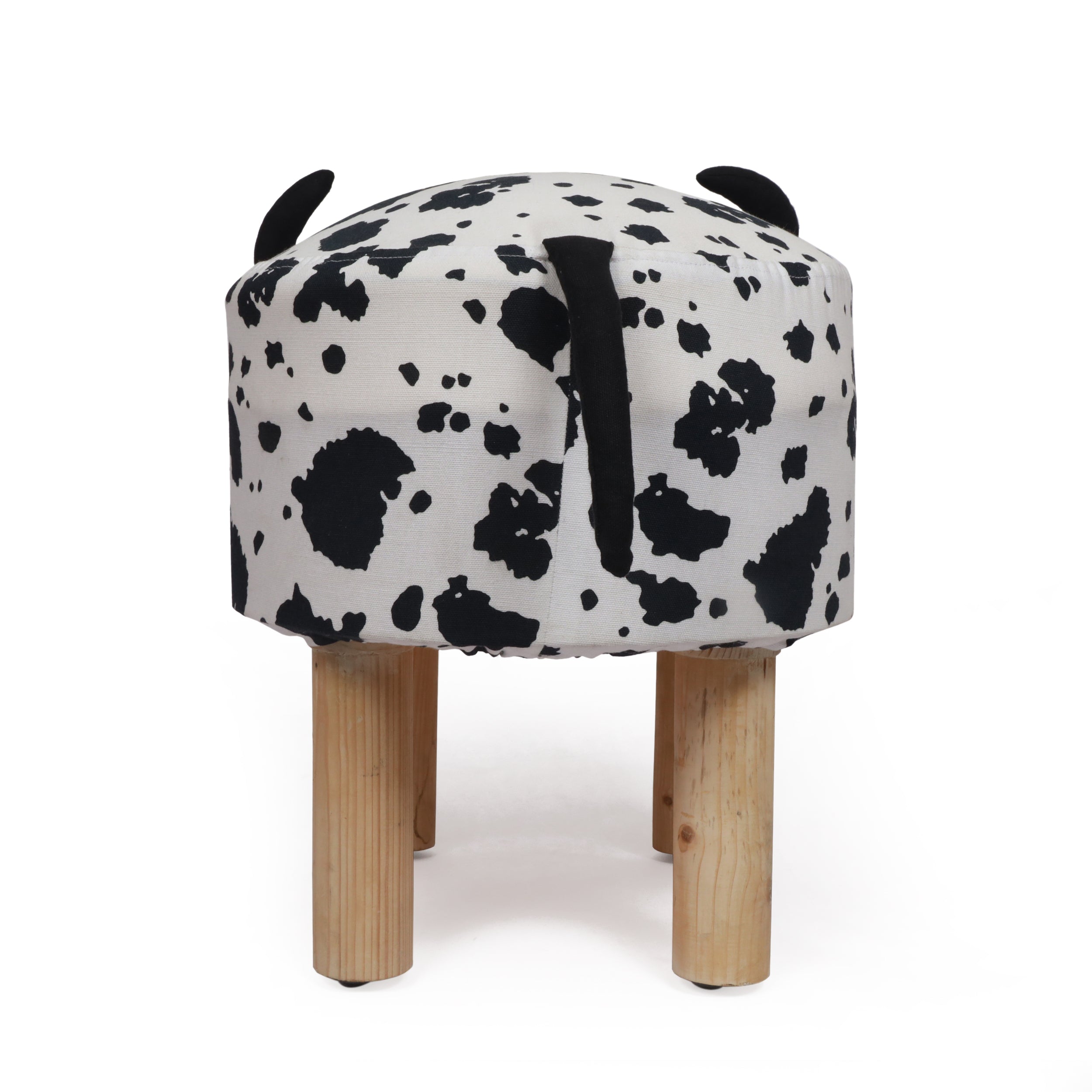 Rayaan Contemporary Kids Cow Ottoman