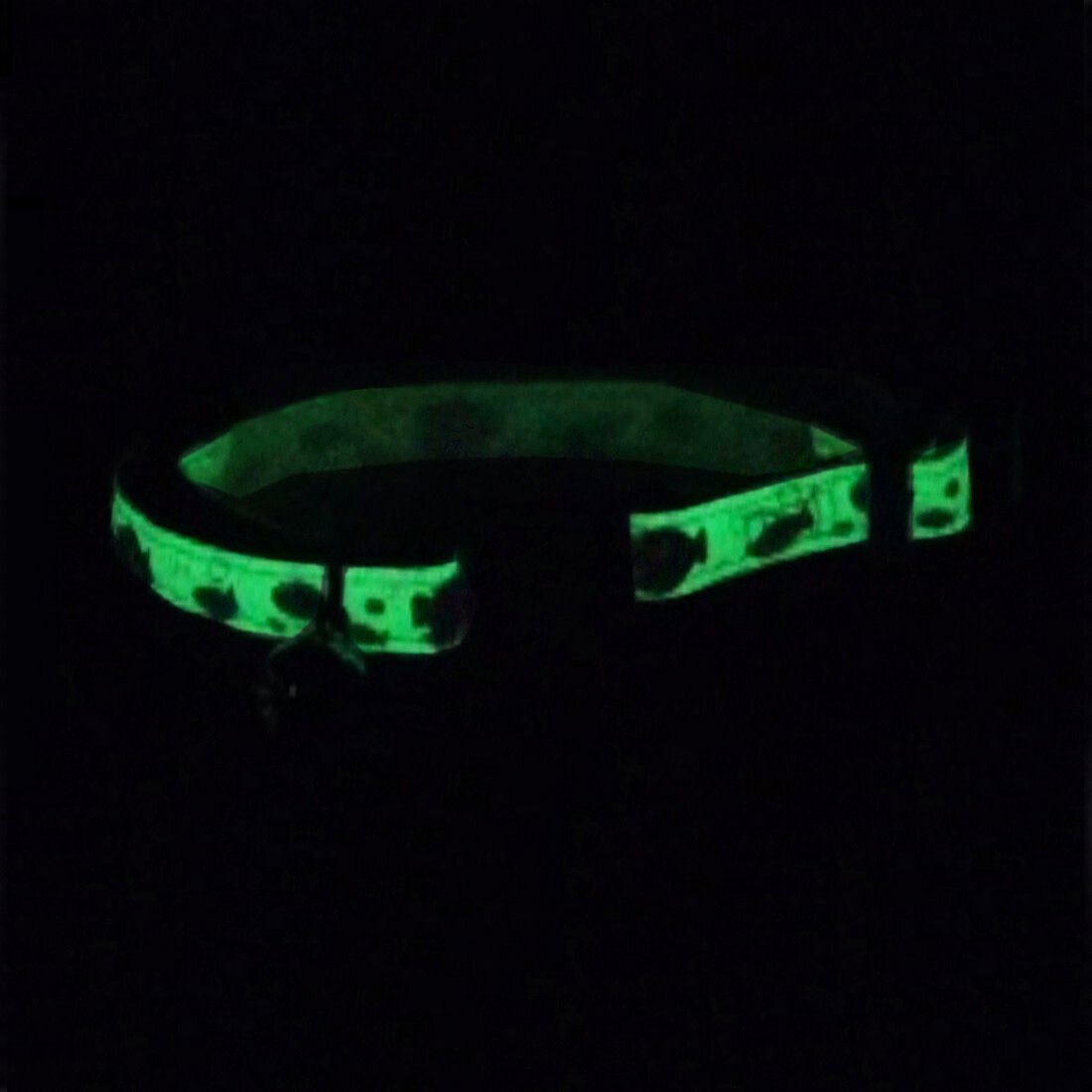 Safe Cat Glow In The Dark Adjustable Breakaway Cat Collar