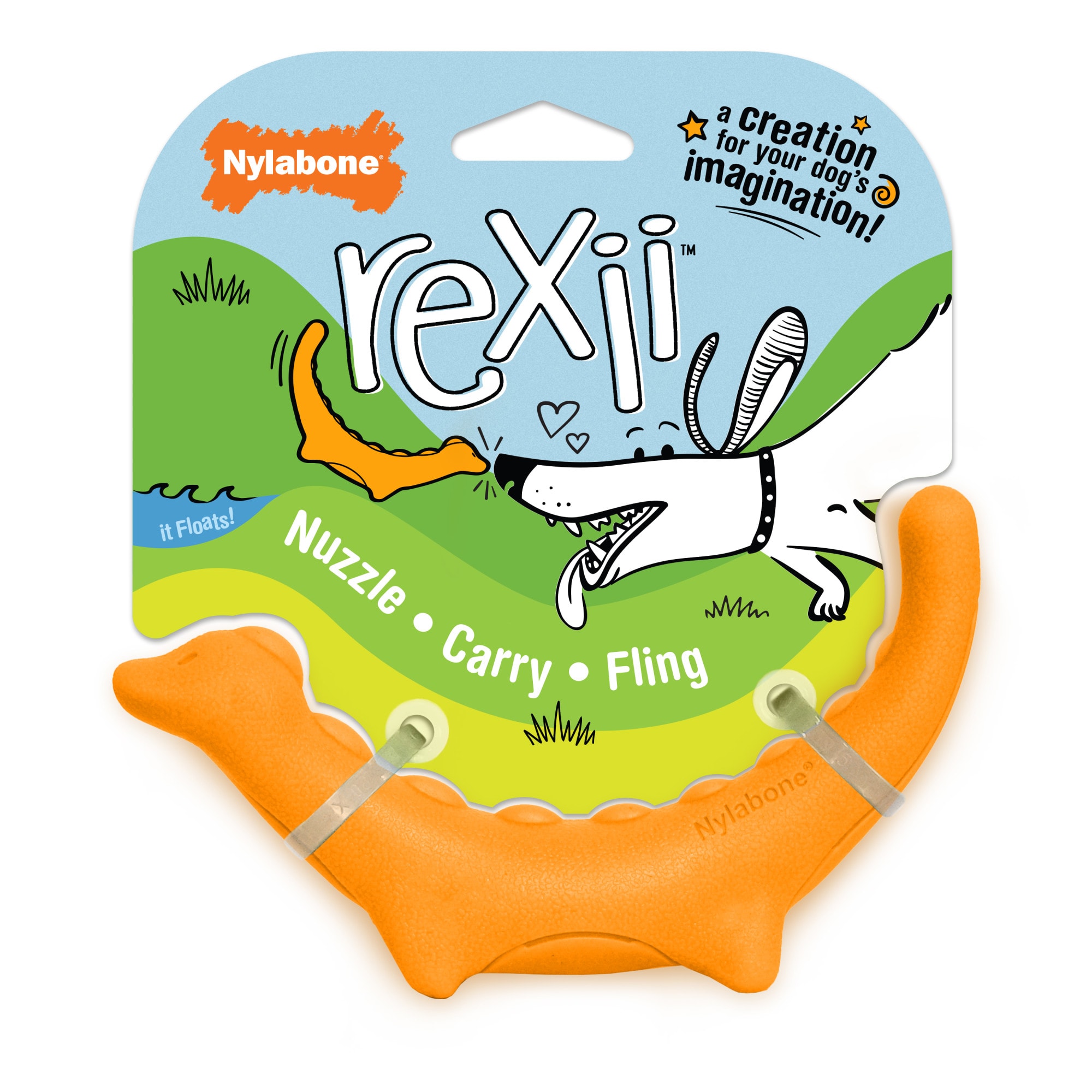 Nylabone Creative Play Rexii Interactive Dog Toy， Small