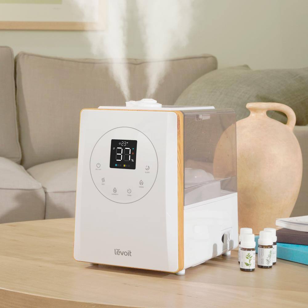 LEVOIT 1.5 Gal. Smart Warm and Cool Mist Top-Filled Ultrasonic Humidifier and Diffuser with Remote Control up to 750 sq. ft. HEAPHULVSUS0045