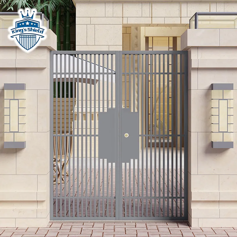 Manufactory supply modern   wrought iron   front gate design