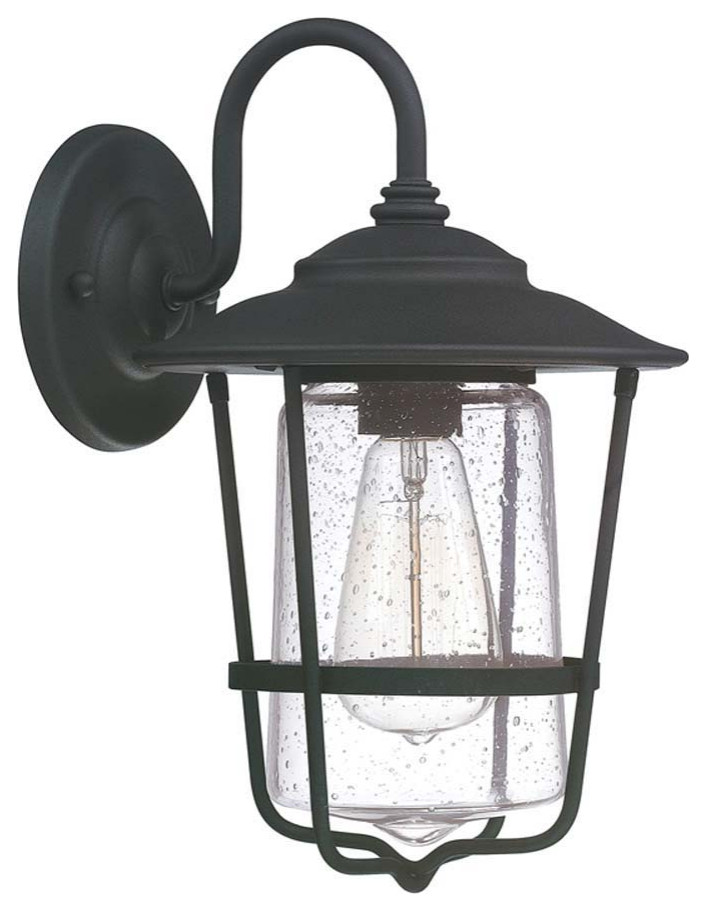 Capital Lighting Creekside 9601BK 1 Light Wall Lantern   Black   Beach Style   Outdoor Wall Lights And Sconces   by Buildcom  Houzz