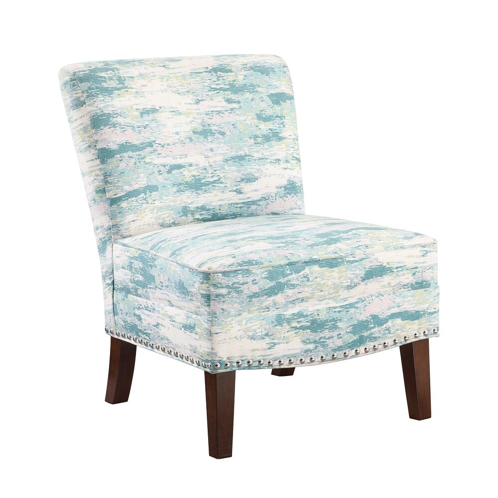 Madison Park Alex Artistic Print Armless Slipper Accent Chair