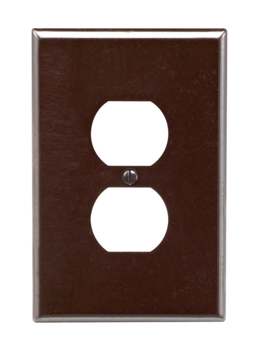 DUPLEX WALL PLATE BRWN