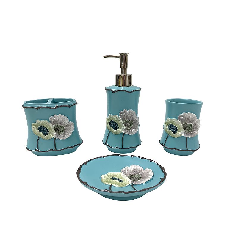 Popular Bath Poppy Fields 4-piece Bath Set