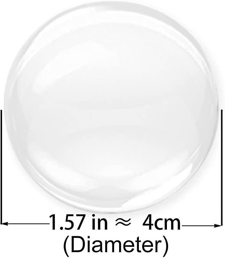 ， 6pcs Transparent Round Soft Rubber Wall Protector Self Adhesive Door Handle Bumper (small Round 1.57