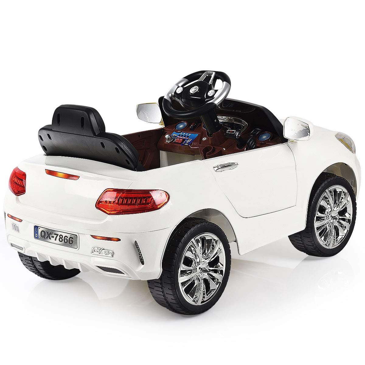 Kids Ride On Car, 6V RC Parental Remote Control & Foot Pedal Manual Modes