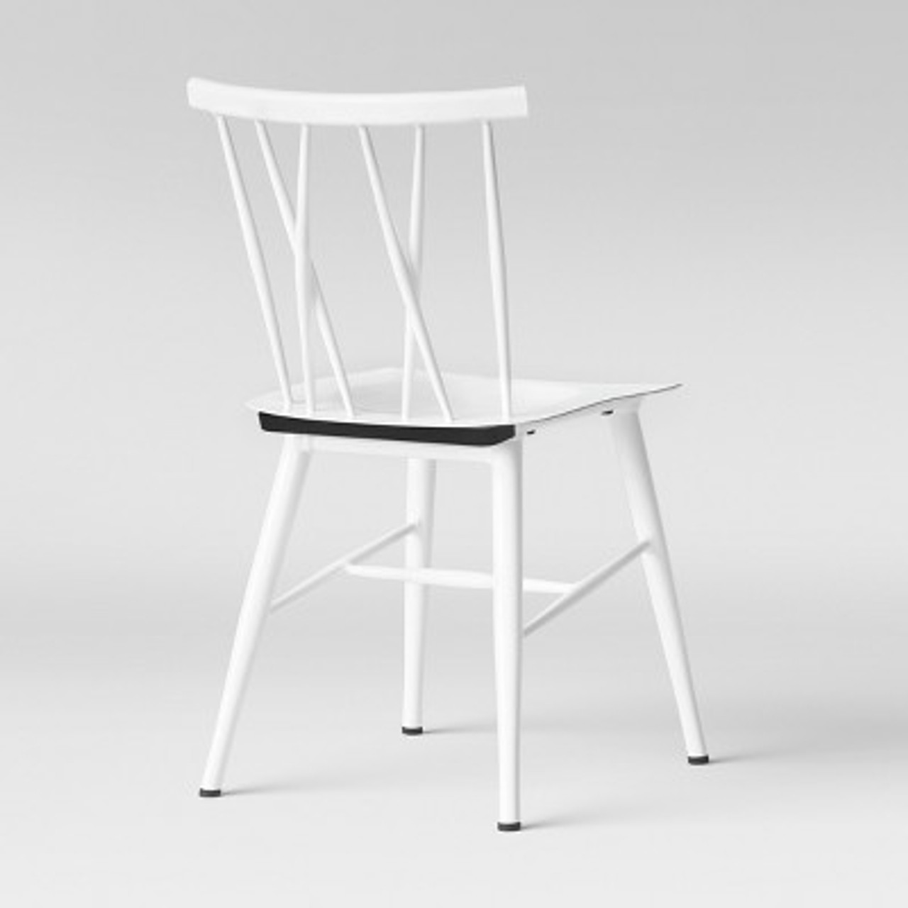 Set of 2 Becket Metal X Back Dining Chair White - Project 62