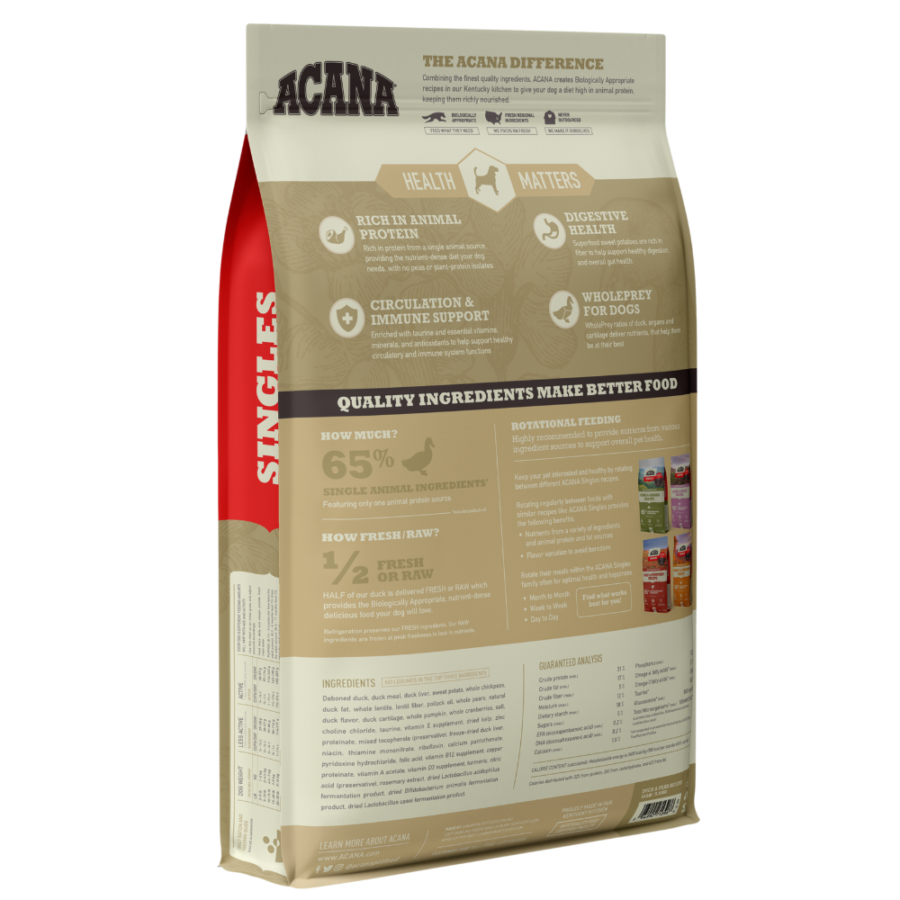 Acana Duck  Pear Formula Dog Food