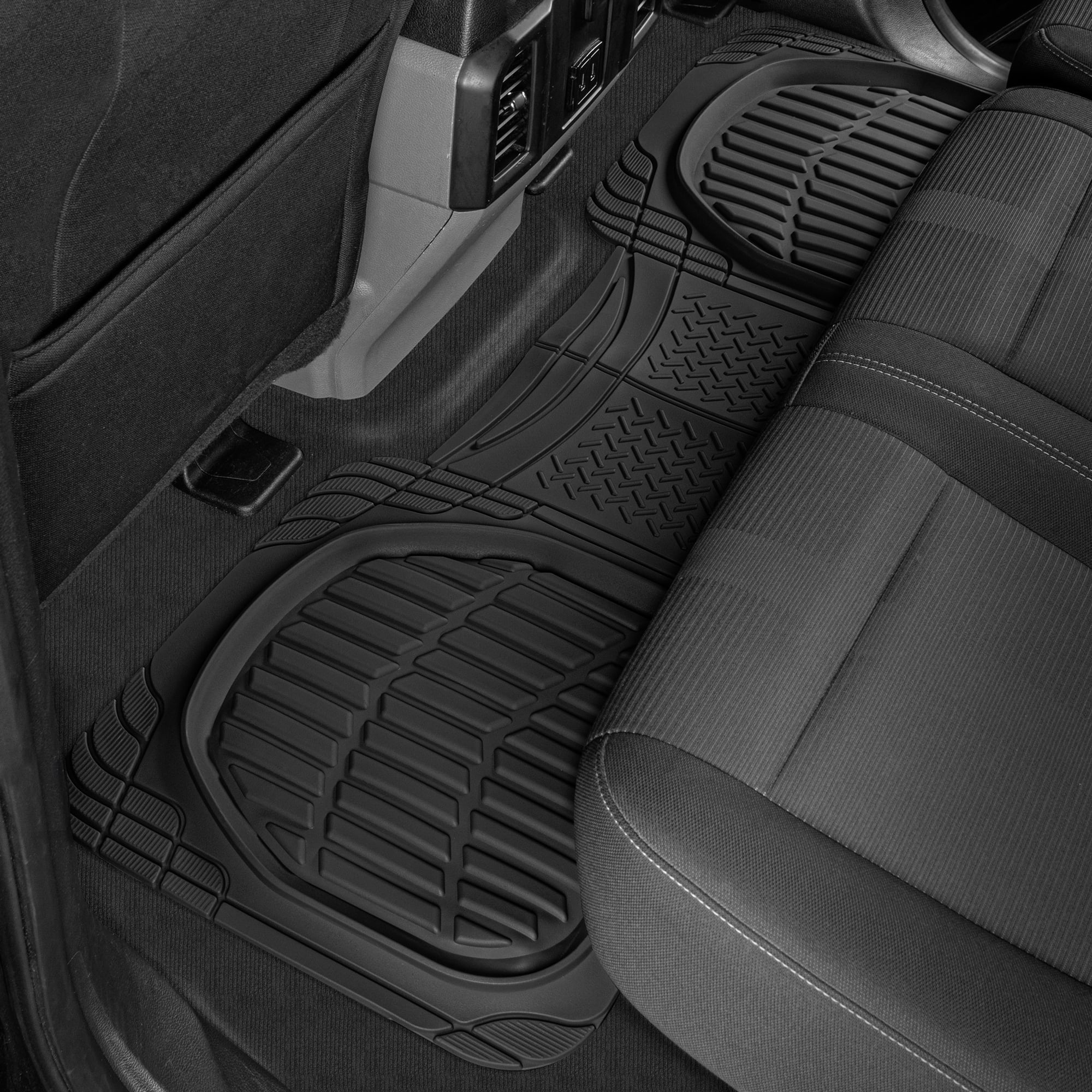 Motor Trend FlexTough Contour - Deep Dish Heavy Duty Rubber Car Floor Mats