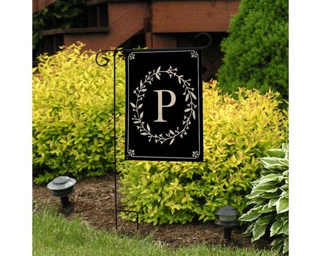 Briarwood Lane Classic Monogram Letter P Garden Fl