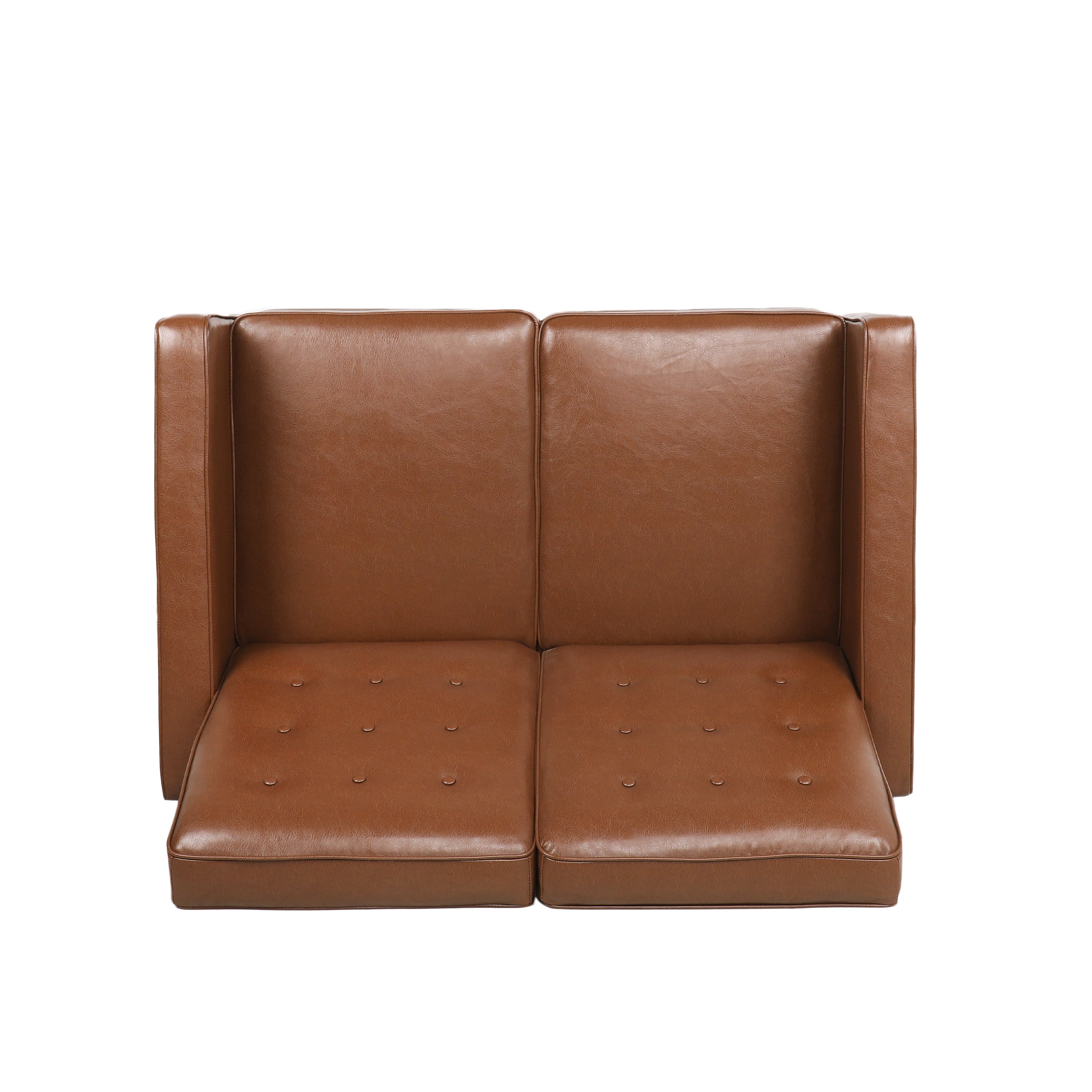 Manville Contemporary Tufted Loveseat Pushback Recliner