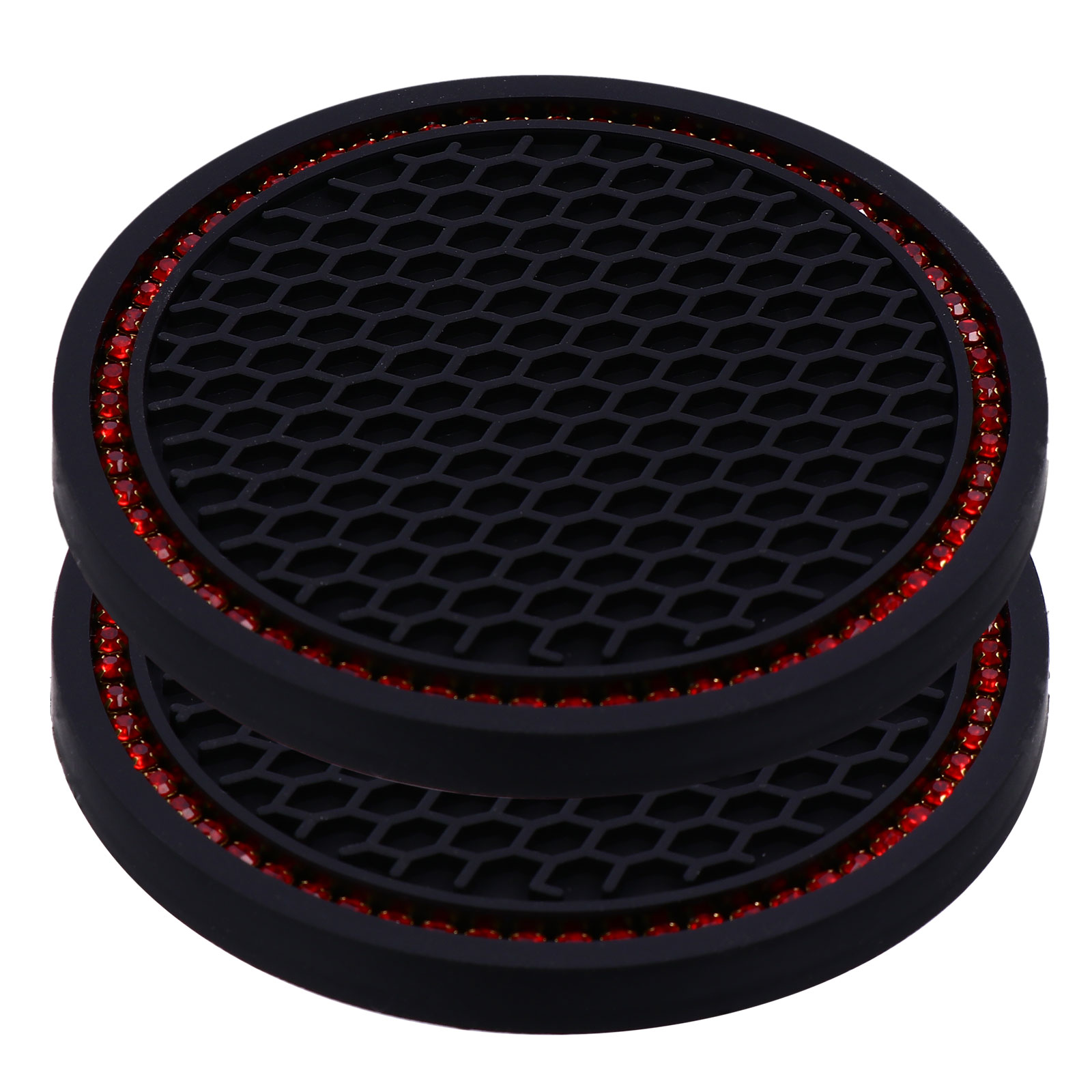 NICEXMAS 2pcs Car Water Coaster Mat Car Non-slips Coaster Mat Cup Cushion Cup Placemat