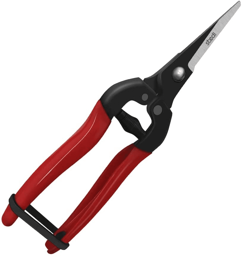 stedi 7.5-Inch Garden Pruners, Straight Nose Hand Pruners for Fruit Pedicels and Detailed Trimming, Garden Stem Clippers