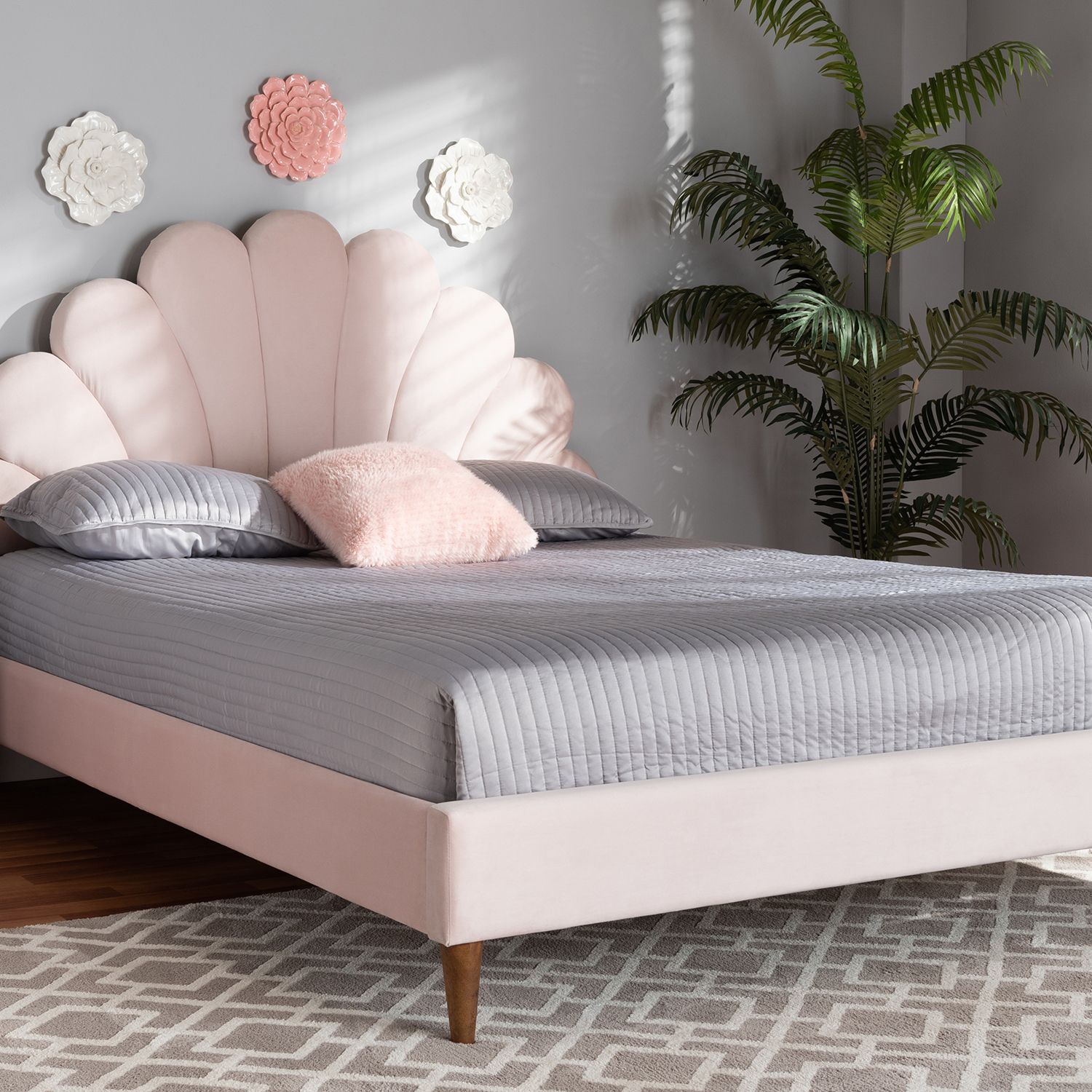 Baxton Studio Odille Queen Bed