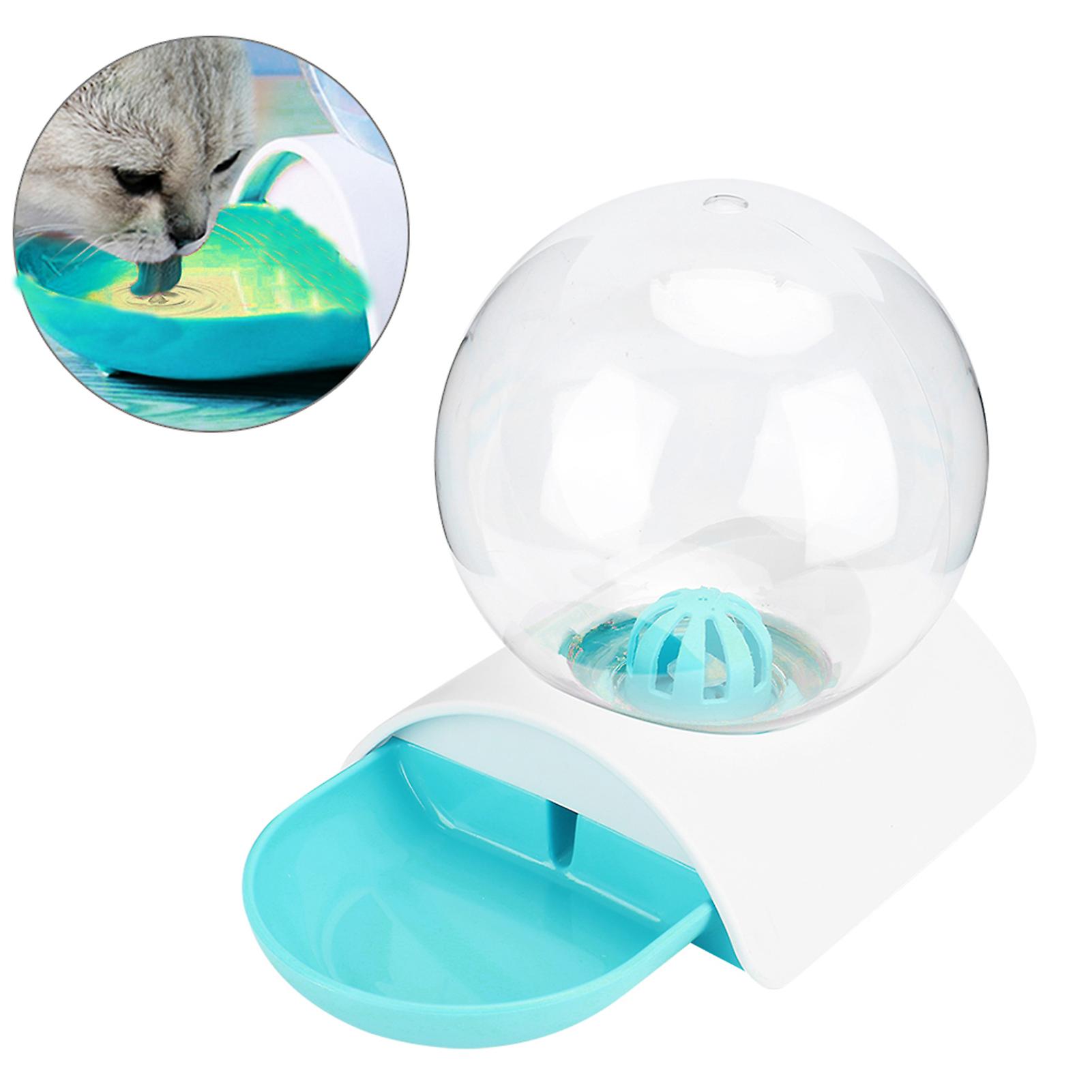 Plastic Bubble High Capacity Eco Friendly Pet Drinking Bowl Water Dispenser Automatic Feeder For Cats Dogs(green )