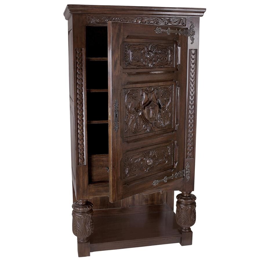 Design Toscano Coat of Arms Gothic Revival Armoire