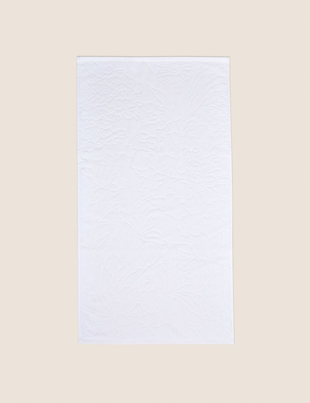 Pure Cotton Linear Floral Towel