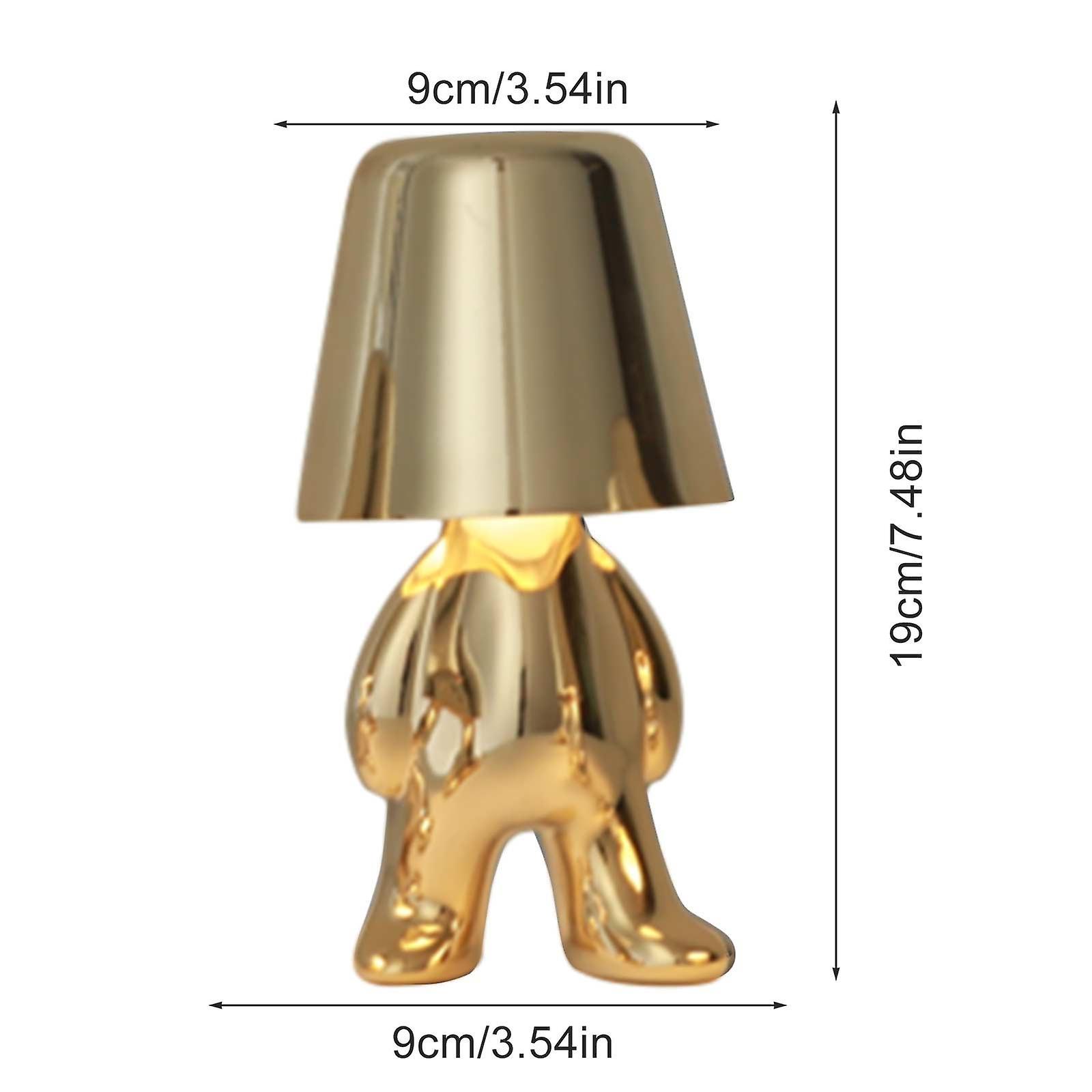 Creative Little Golden Figure Bedside Living Room Decorative Table Lamp (c)