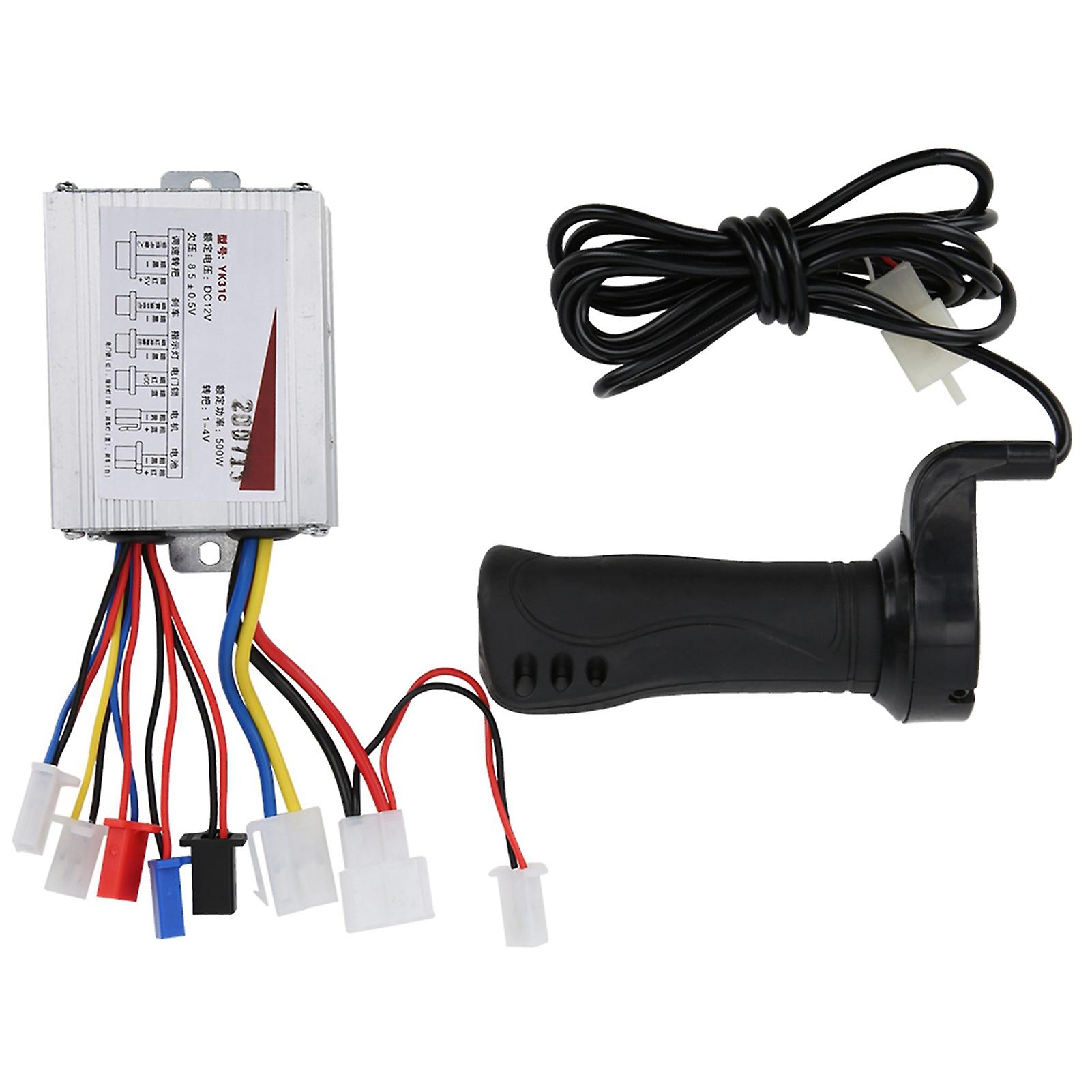 12v 500w Speed Controller Throttle Grip Set Accessory For Electric Bicycle Scooter Ebike