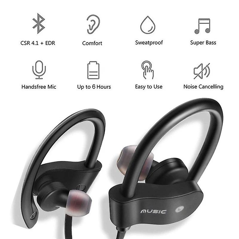 Born Pretty Sports Wireless 4.1 Bluetooth Headset Running Stereo Music Universal Mini Dual-in Earplugs Ear-hanging Ear-hooks Headphones Hifi