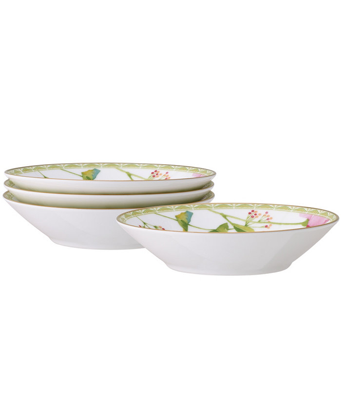 Noritake Poppy Place 4 Oz Fruit Bowls 4 Piece Set 5.5