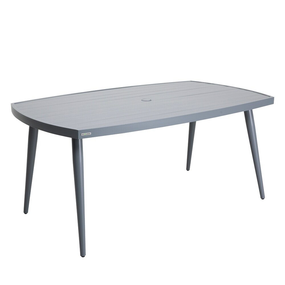 NUU GARDEN 67in. Single Outdoor Aluminum Dining Table