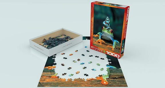 Red Eyed Tree Frog 1000 Piece Jigsaw Puzzle