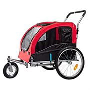 Midlee Dog Red Bike Stroller (Medium)