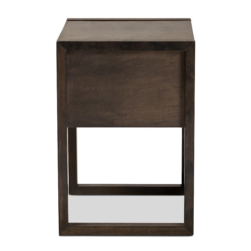 Baxton Studio Inicio Brown Nightstand