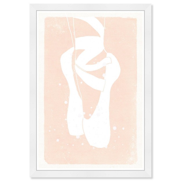 X 21 quot Blush Ballerina Shoes Fashion And Glam Framed Art Print Wynwood Studio