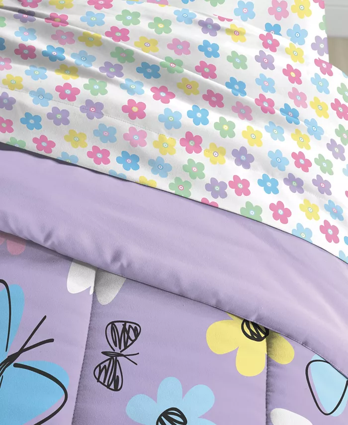 Macys Dream Factory Sweet Butterfly Twin Comforter Set