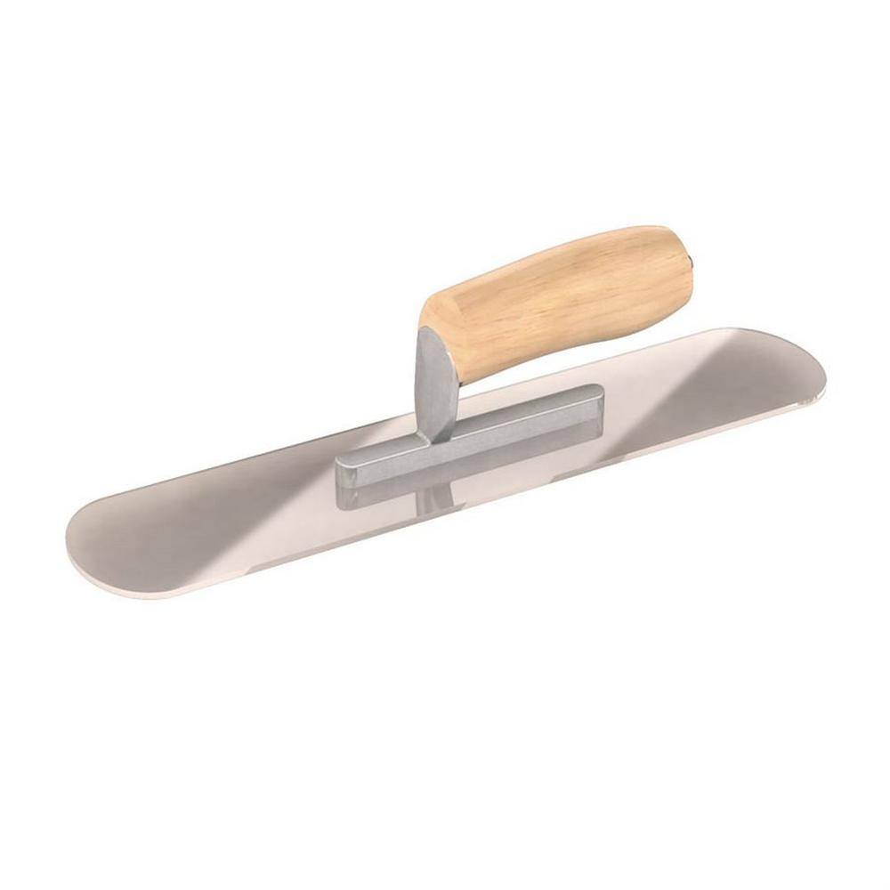 Bon Tool 14 in. x 4 in. Plexiglass Swim Pool Trowel - Short Shank Camel Handle 12-906