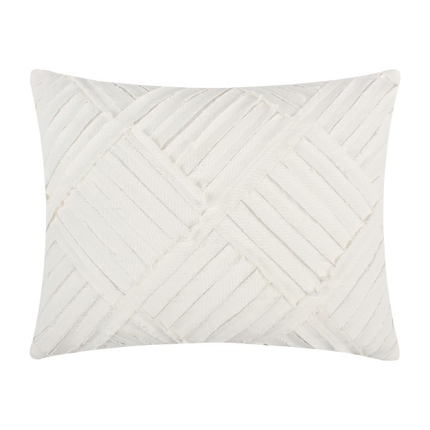 Pickford Blush Textured White Pillow levtex Home