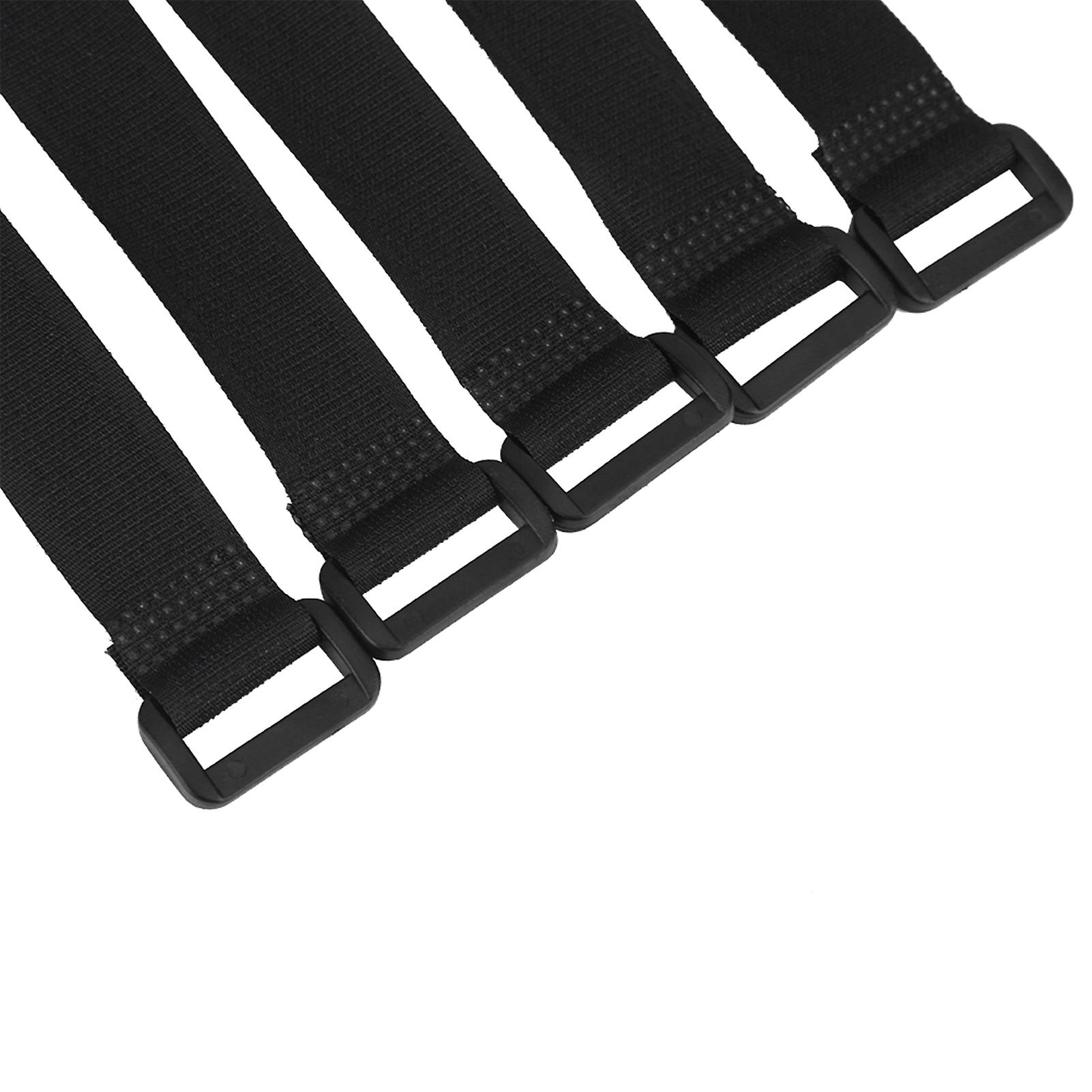 5pcs/set Duuti Sports Cycling Riding Adjustable Nylon Bicycle Handlebar Tie Straps (black)